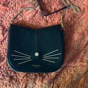 Ted Baker Black Whimsical Cat Crossbody Bag